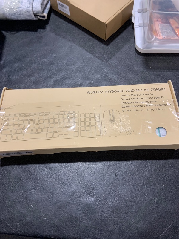 Photo 1 of cimetech Wireless Keyboard and Mouse Combo, Compact Full Size Wireless Keyboard and Mouse Set 2.4G Ultra-Thin Sleek Design for Windows, Computer, Desktop, PC, Notebook, Laptop - Blue