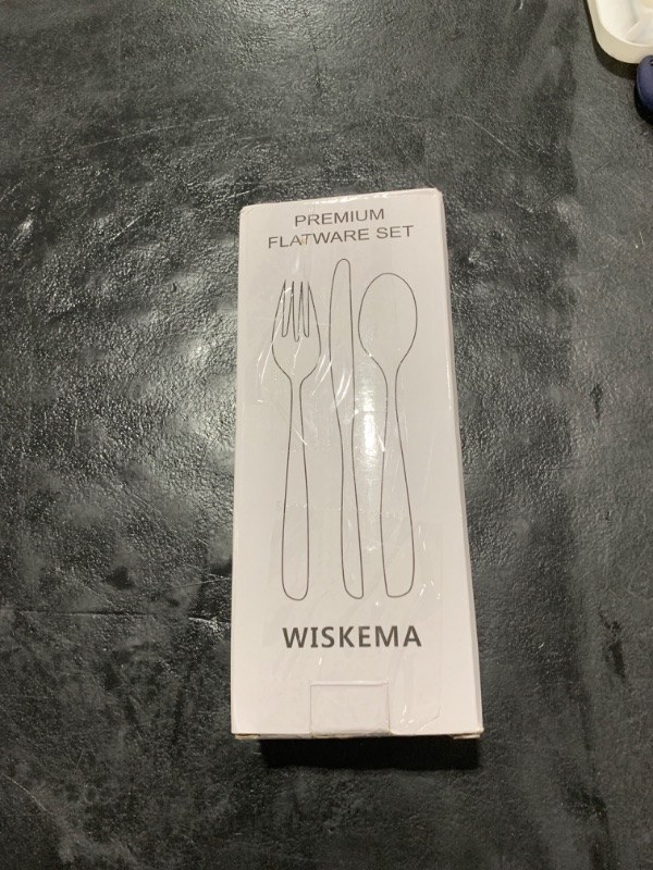 Photo 1 of 40 Pcs Black Silverware Set, Stainless Steel Flatware Set for 8, Food-Grade Cutlery Set, Mirror Polished Tableware Eating Utensils Set for Home Kitchen, Include Knife Fork Spoon Set, Dishwasher Safe