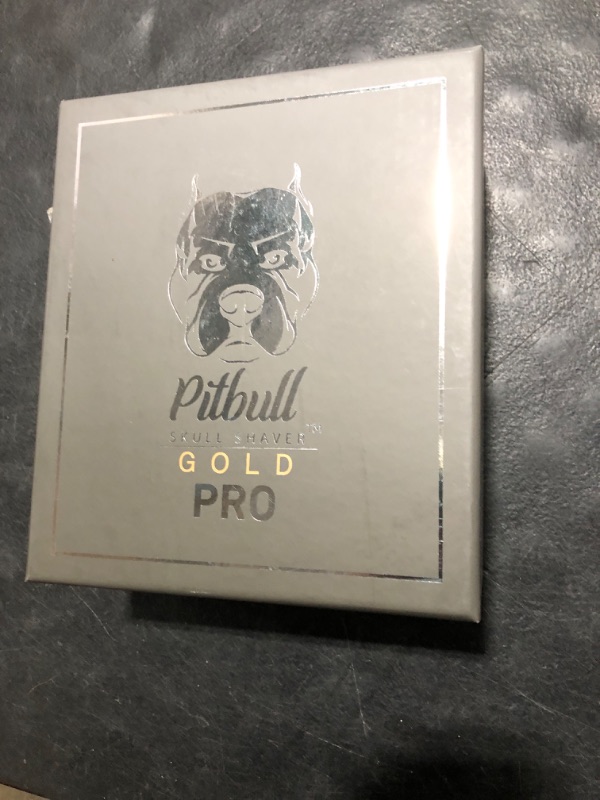 Photo 2 of Skull Shaver Pitbull Gold PRO Head and Face Shaver: Holiday Gift Set for Men, 5-in-1 Premium Bald Head Electric Head Shaver, Wet and Dry Easy Head Shaver