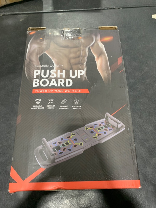 Photo 1 of Push Up Board,Home Gym,Portable Exercise Equipment,Pilates Bar and 20 Fitness Accessories with Resistance Bands and Ab Roller Wheel,Full Body Workout at Home