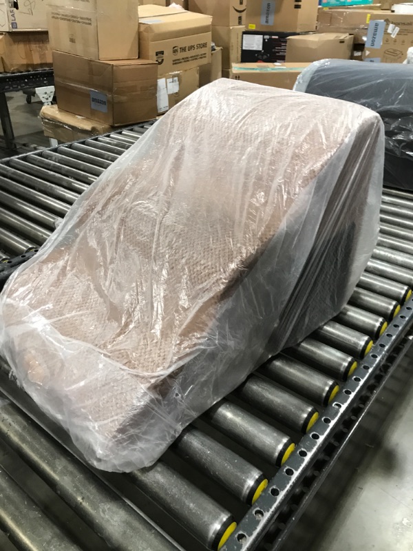 Photo 1 of Topmart 3 Tiers Foam Dog Ramps/Steps,Non-Slip Dog Steps,Extra Wide Deep Dog Stairs,High Density Foam Pet Stairs/Ladder,Best for Older Dogs,Cats,Small Pets,Color Brown