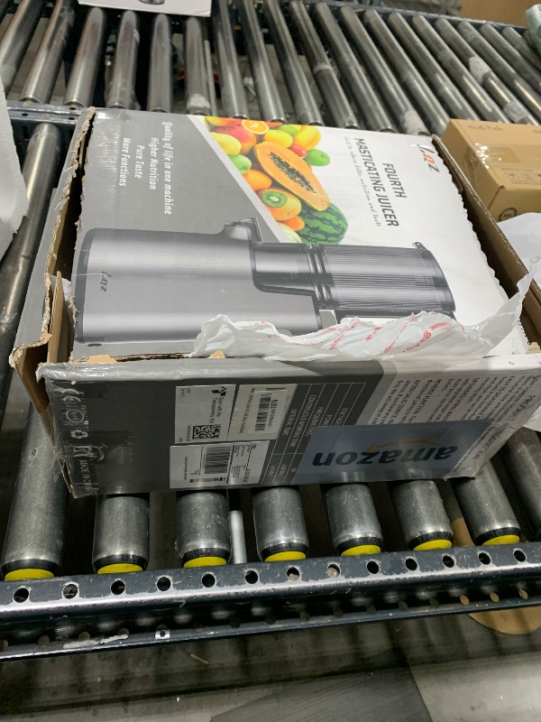 Photo 1 of Cold Press Juicer, Masticating Juicer with 5.4" Wide Feed Chute, 350w Slow Juicer Machines Fit Whole Vegetables and Fruits,Juice Extractor Machine with High Juice Yield, Easy to Clean(Black)