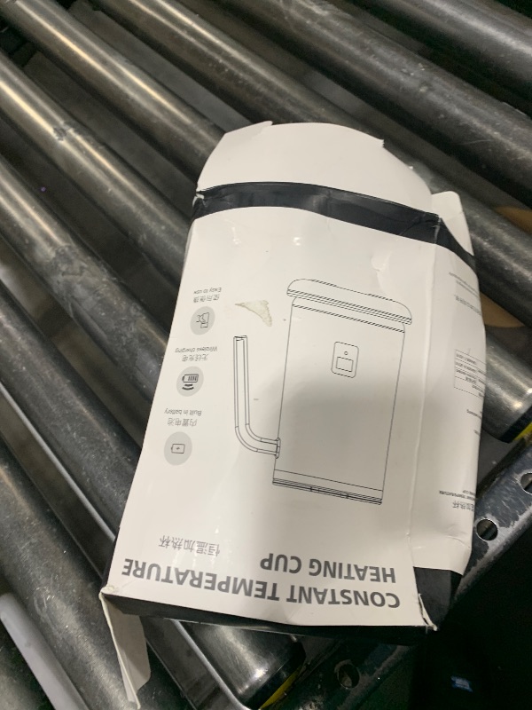 Photo 1 of Constant Temperature Heating Cup, 12oz Rechargeable Smart Mug Warmer with Temperature Control, 90 Min Battery Life, Wireless Charging, Black