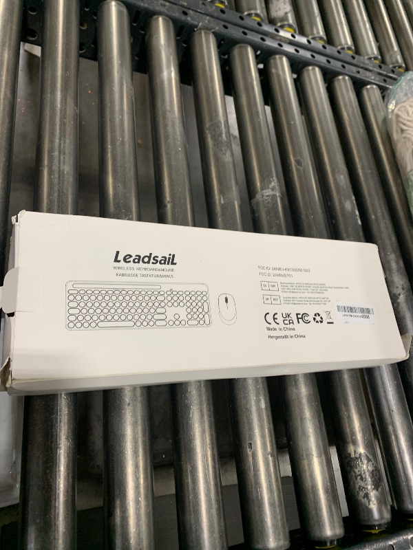 Photo 1 of LeadsaiL Pink Wireless Keyboard and Mouse Combo, Full-Sized Ergonomic Computer Keyboard with Phone Tablet Holder, 2.4GHz Silent Cordless Keyboard Mouse Set for Windows Laptop, PC, Desktop