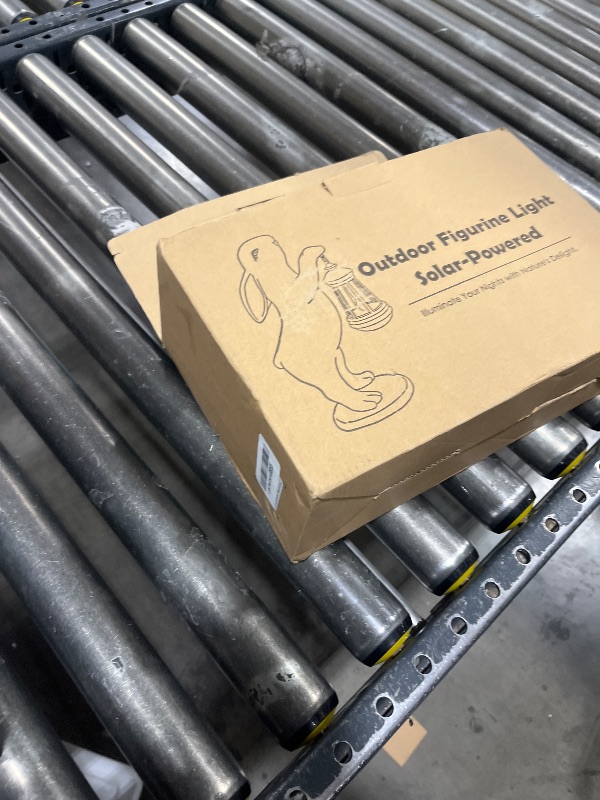 Photo 1 of MININOVA Garden Statues Rabbit with Solar Lantern Outdoor Bunny Figurines Decorations for Patio Yard Lawn Ornaments Gifts for Birthday Easter Housewarming