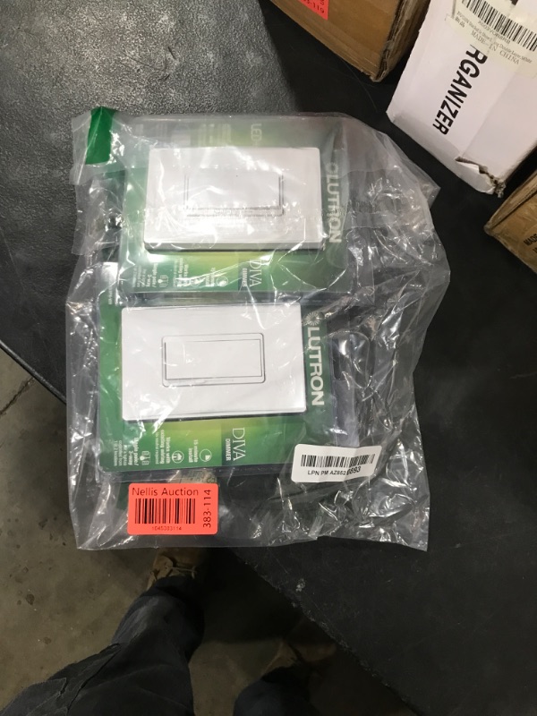 Photo 1 of Lutron Diva LED+ Dimmer Switch for Dimmable LED, Halogen and Incandescent Bulbs, 150W/Single-Pole or 3-Way, White (2-Pack)