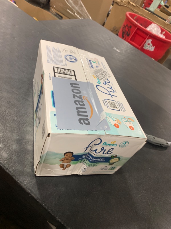 Photo 1 of Pampers Baby Diapers - Pure Protection - Size 0, 76 Count, Hypoallergenic Premium Disposable Newborn Diaper