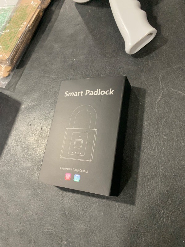 Photo 1 of eLinkSmart 5000N Heavy Duty Fingerprint Padlock, Weatherproof Bluetooth App Controlled Biometric Keyless Entry Electronic Smart Combination Lock for Outdoor Fence Gate Pool Shed Yard