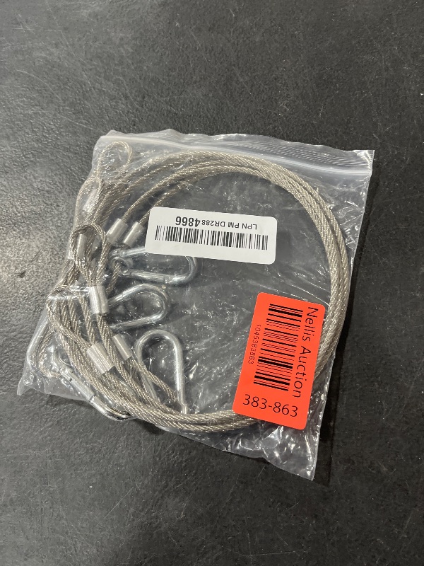 Photo 1 of Lsqurel 5 Pack Stage Light Safety Cable Stainless Steel Security Wire for Lighting, Luggage, Garage Goor, Camera