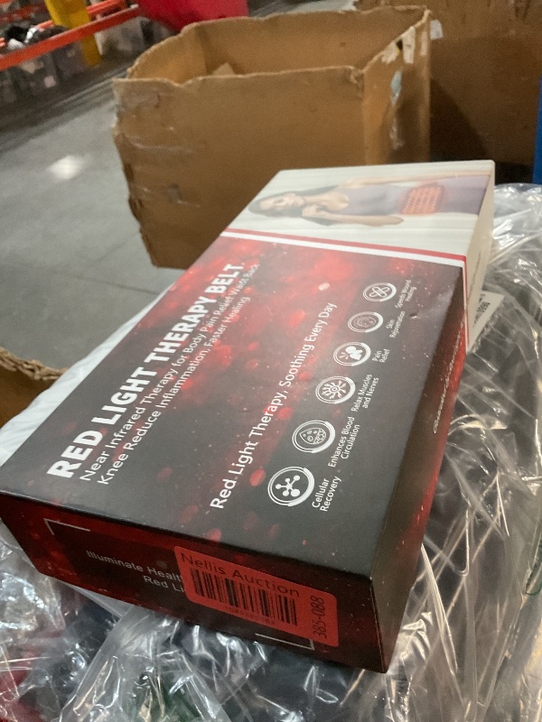 Photo 1 of Red Light Therapy Belt, Infrared Light Therapy for Body, Wearable Wrap with Timer for Back Shoulder Waist Muscle Pain Relief, Improve Joint Inflammation, Red Light Therapy for Body