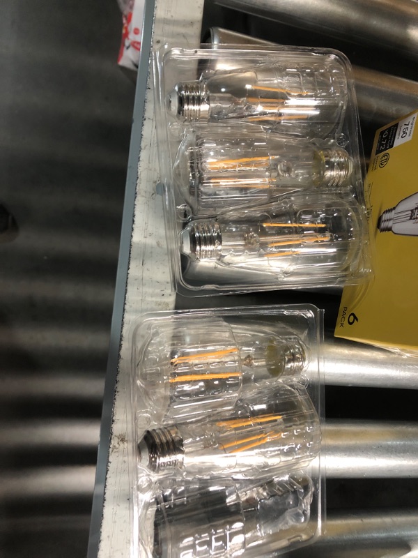 Photo 1 of ***(MISSING 1)***
Gozelux Vintage LED Edison Bulbs 6W, Equivalent 60W Incandescent, Warm White 2700K, ST58 Antique LED Filament Bulbs with 90+ CRI, E26 Medium Base,Dimmable, Clear Glass, Pack of 6