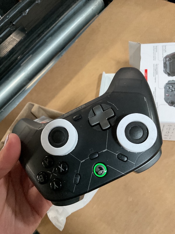 Photo 1 of GameSir Cyclone 2 Pro Wireless Controller for Switch, Windows PC, Steam, Android, iOS, PC Game Controller with Mag-Res™ TMR Sticks, Hall Effect Triggers, RGB Lightning, 6-Axis Gyro, Turbo without Charging Dock(Black)