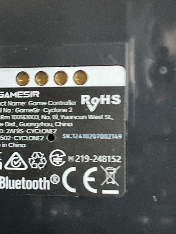 Photo 1 of GameSir Cyclone 2 Pro Wireless Controller for Switch, Windows PC, Steam, Android, iOS, PC Game Controller with Mag-Res™ TMR Sticks, Hall Effect Triggers, RGB Lightning, 6-Axis Gyro, Turbo without Charging Dock(Black)