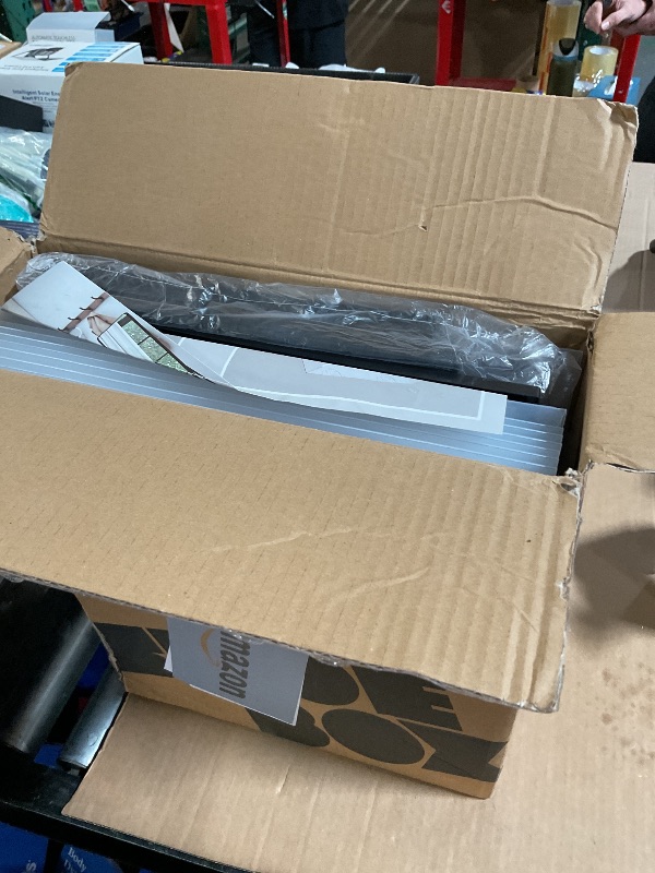 Photo 1 of (Used)SEE SPRING X-Large Black Modern Plastic Shoe Box, 12 Pack, Clear Front Door, Stackable, Foldable, Ventilated, Fits US Size 11, 13.2''L9.1''W7.3''H Inch, 655.65 Cubic Inches, Already Assembled