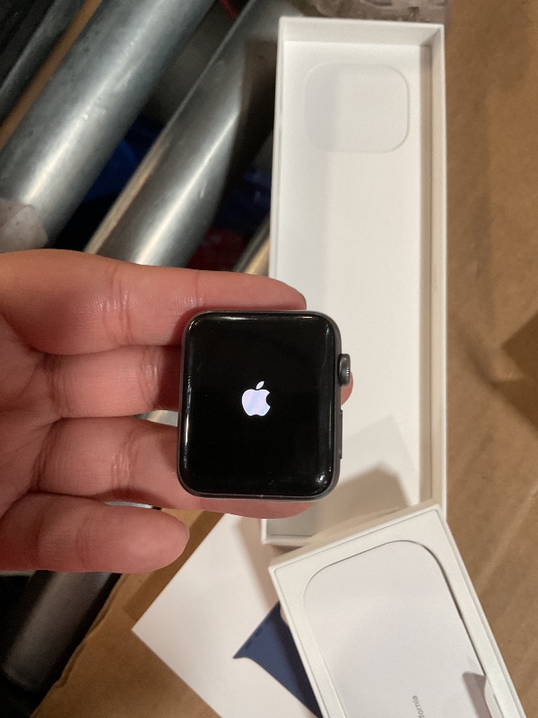 Photo 1 of ***(NO RETURNS OR REFUNDS/ FOR PARTS ONLY/ LOCKED )***
Apple Watch Series 3, Smartwatch with Silver Aluminium Case with Denim Sport Band - M/L. Fitness Tracker, ECG App, Always-On Retina Display, Water Resistant
