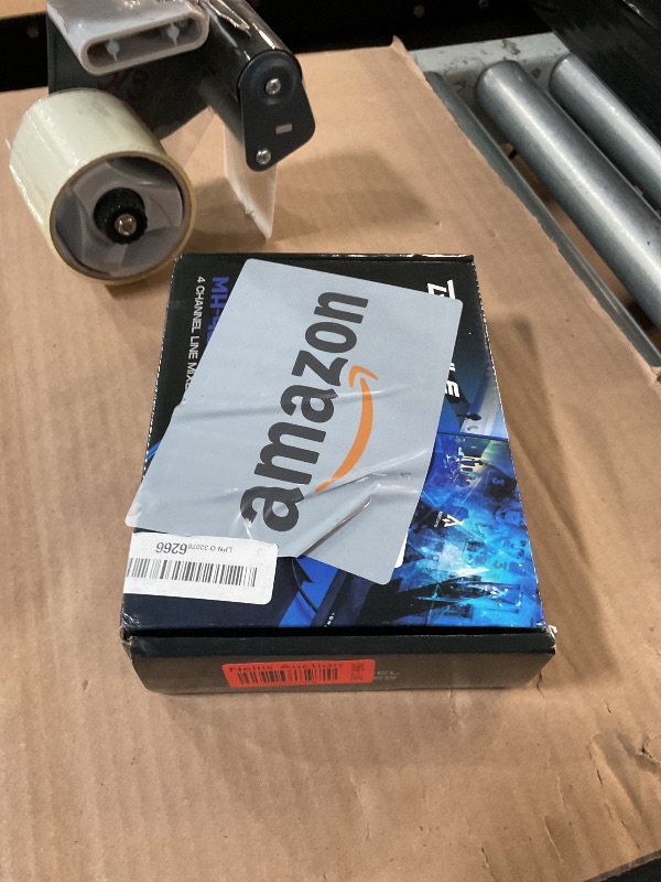 Photo 1 of Mini Audio Mixer,Stereo Line Mixer for Sub-Mixing,Ultra Low-Noise,4-Channel,Microphone Independent Control, 1/4" & 1/8" TRS Output and Input, for Guitars,Bass,Keyboards (MH400)