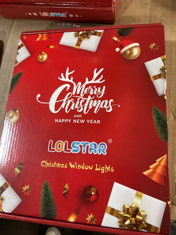 Photo 1 of ***(NO RETURNS OR REFUNDS/ FOR PARTS ONLY)***
LOLStar Christmas Window Decorations 3 Pack Wreath Gift Box Santa Claus Christmas Window Lights with Suction Cups, Battery Operated Xmas Lights Decors, 2024 Upgrade Slow Fade Mode and Timer Function