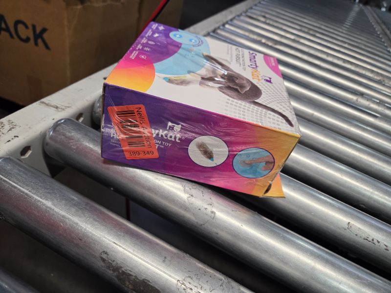 Photo 1 of ***DAMAGED - HAS HOLES IN IT - SEE PICTURES***
SmartyKat Hot Pursuit Electronic Concealed Motion Cat Toy, Battery Powered - Blue, One Size