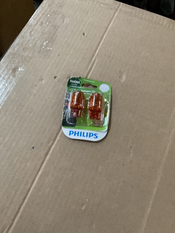 Photo 1 of (Opened)Philips Automotive Lighting 7440NA LongerLife Miniature Bulb, 2 Pack