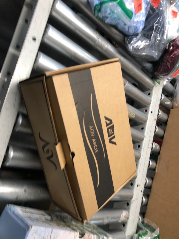 Photo 1 of AOV Wide Toe Box Shoes Women Arch Support Walking Shoes for Plantar Fasciitis Orthotic Air Tennis Sneakers AllBlack Size 10