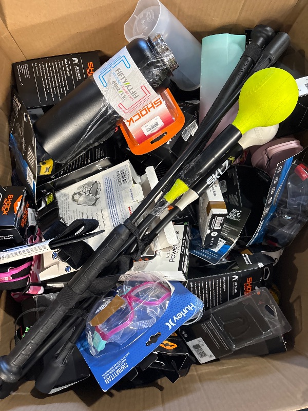 Photo 1 of ******NONREFUNDABLE MIX OF SPORT EQUIPMENT WATTERBOTLES,GOGGLES BASEBALL.ETC****