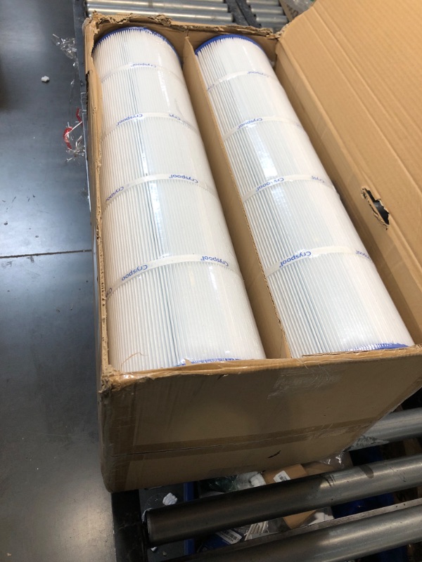 Photo 1 of ***(USED/ 1 IS OPENED)***
Cryspool® 07077 Filter Compatible with CCP420, Clean and Clear Plus 420, PCC105-PAK4, R173576, C-7471, 178584, 817-0106, FC-6470, 4×105 Sq. Ft Pool Filter Cartridges, 4 Pack