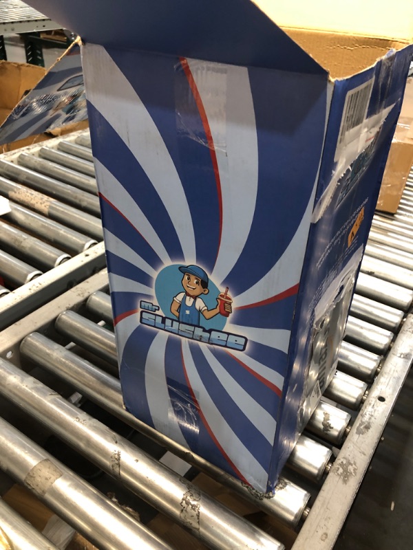 Photo 1 of Mr Slushee Home-use Slushie Machine, New and Improved Countertop Slushy Maker for Kitchen, 34 fl oz, Ice Cold Frozen Slush Drink, Slushy Cup, Turns Your Favorite Sodas into Slushies.