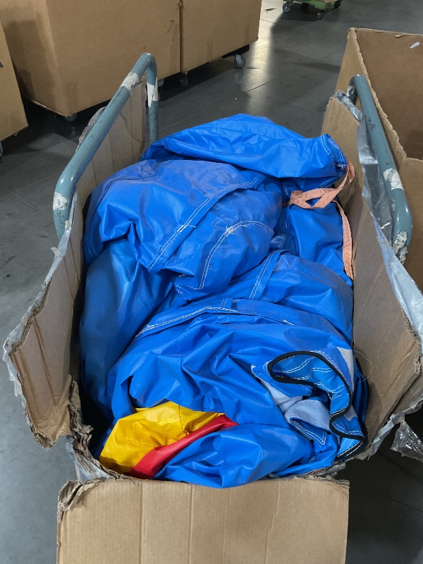 Photo 1 of 24FT Commercial Grade Inflatable Obstacle Course, (100% PVC) Bounce House for Big Kids 5-12 & Adult, with 2 Slides, (1100w Blower), Bouncy House for Backyard Outdoor Birthday Party Decor