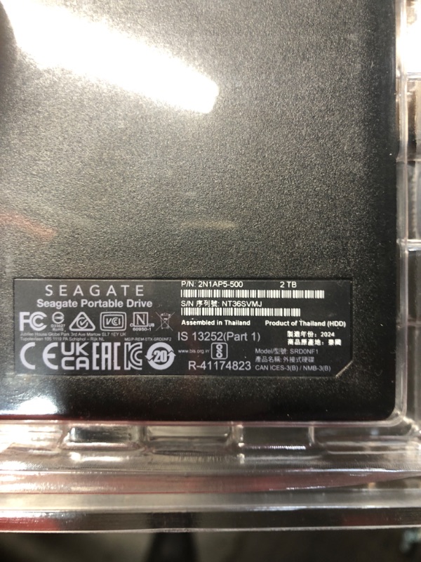 Photo 1 of ***NONREFUNDABLE - FOR PARTS ONLY - SEE COMMENTS***
Seagate Portable 2TB External Hard Drive HDD — USB 3.0 for PC, Mac, PlayStation, & Xbox (STGX2000400)