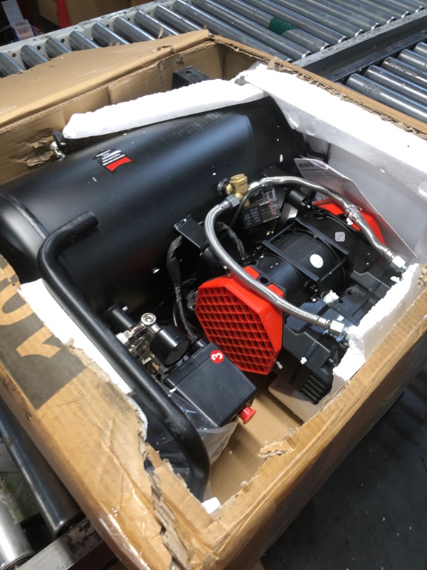 Photo 1 of 10 Gallon Ultra Quiet Air Compressor with Two Quick Couplers, 2HP 8.76 CFM@ 115PSI Oil-Free Air Compressor Tank, 110V/60hz, 70dB Air Compressor for Car Repair, Spray Painting, Woodwork Nailing