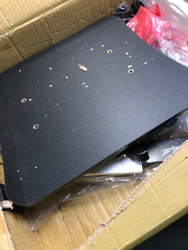 Photo 1 of ***FINAL SALE PARTS ONLY OTEM*** Tatkraft Joy Portable Laptop Desk with Mouse Pad, Rolling Computer Stand with Adjustable Height, Sturdy and Ergonomic, Black