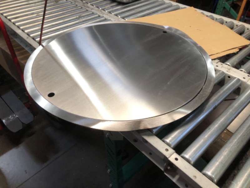 Photo 1 of ***MAJOR DAMAGE - SCRATCHED, BENT, AND WARPED - SEE PICTURES***
Skyflame 31" x 31" Round Stainless Steel DIY Drop-in Firepit System Assembly Set, Including Fire Pit Pan Fire Bowl with Burner Ring and Protective Cover