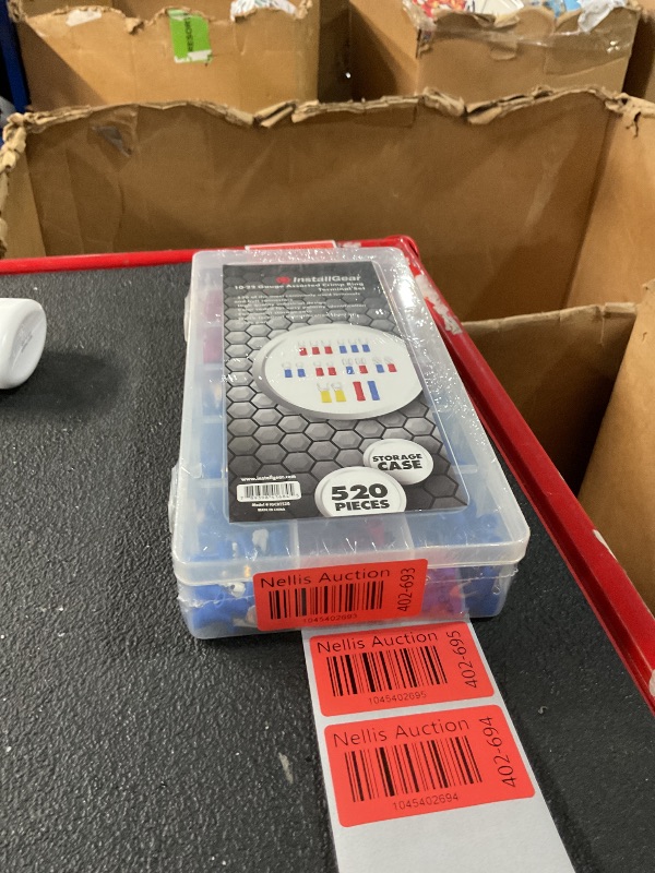 Photo 1 of InstallGear 520pcs Crimp Ring Terminal Connectors Kit with Spade Terminals, Fork Terminals, Ring Terminals and Butt Connectors | for Automotive Marine Boat Truck