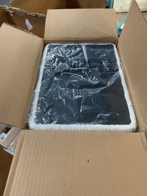 Photo 1 of OGEMXU Storage Ottoman, Small Foot Stool Ottoman with Storage, Boucle Teddy Velvet Foot Rest with Padded Seat, Sturdy Wood Legs Stool for Living Room, Bedroom, Couch, Enterway (Cream)