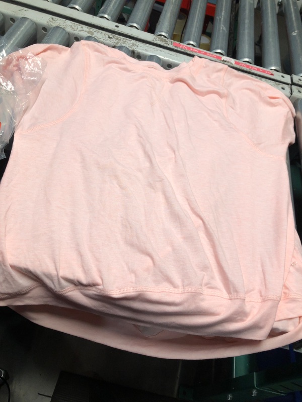 Photo 1 of ***STOCK PHOTO REFERENCE ONLY***HIYIYEZI Summer Tops for Women Short Sleeve Side Split Casual Loose Tunic Top (Large,Pink)