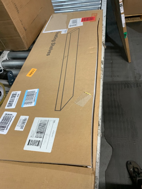 Photo 1 of ***(USED/UNKNOWN IF MISSING PARTS)***
Floating Shelves 36 Inch Long, 12 Inch Deep Floating Shelves for Wall, 36 x 12 Shelves for Wall Storage & Display, 2" Thick Floating Shelf for Bathroom, Living Room, Bedroom, Oak Color, Set of 1
