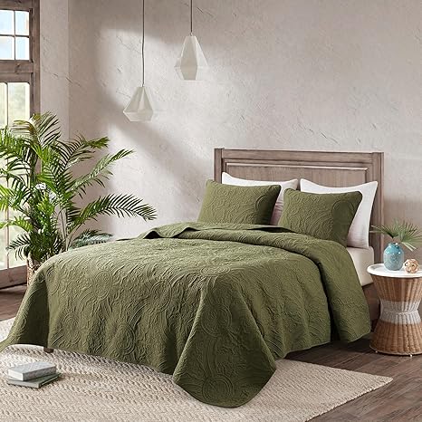 Photo 1 of ROARINGWILD Oversized King Quilt Sets with Pillow Shams, Beige California Cal King Size Lightweight Soft Coverlet Bedspread, Tan Cream Thin Bedding Set Bed Cover, 3 Pieces, 118x106 inches
