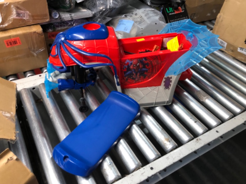 Photo 1 of ***USED - MISSING A WHEEL AND BATTERY - OTHER PARTS LIKELY MISSING AS WELL - UNABLE TO TEST***
Kid Trax Toddler Marvel's Spider-Man Premium Toddler Quad Ride-On, Kids 18-30 Months, 6V Battery and Charger Included, Max Weight 44 lbs, Red