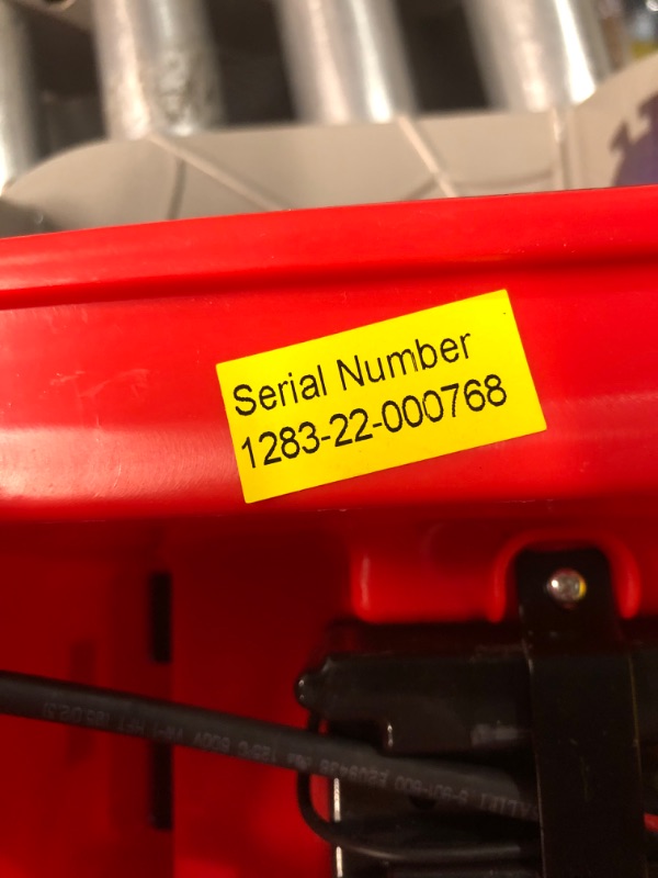 Photo 1 of ***USED - MISSING A WHEEL AND BATTERY - OTHER PARTS LIKELY MISSING AS WELL - UNABLE TO TEST***
Kid Trax Toddler Marvel's Spider-Man Premium Toddler Quad Ride-On, Kids 18-30 Months, 6V Battery and Charger Included, Max Weight 44 lbs, Red