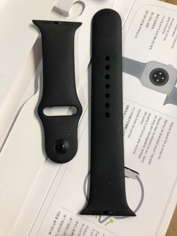 Photo 1 of ***(USED/ SEE NOTES)***
Apple Watch Series 10 [GPS 46mm case] Smartwatch with Jet Black Aluminium Case with Black Sport Band - M/L. Fitness Tracker, ECG App, Always-On Retina Display, Water Resistant