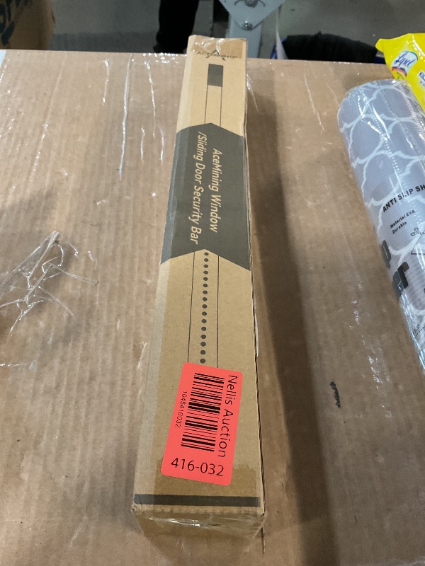 Photo 1 of AceMining Sliding Door Security Bar,Heavy Duty Sliding Patio Door Lock Bar, 20-50inch Adjustable Multi-use Window Security Bars, Sliding Door Stopper,White,1Pack