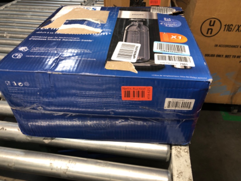 Photo 1 of (sold for parts) (water reservoir damaged) PHILIPS Countertop Reverse Osmosis Water Filter Dispenser, 5 Stages RO Water Filtration System Purifier with Aquaporin Technology