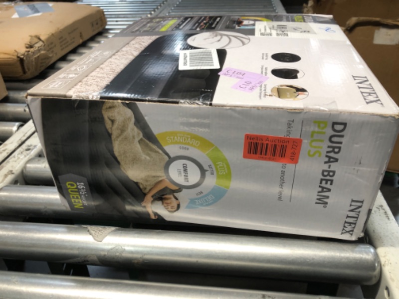 Photo 1 of (parts only missing pump) Intex 64123ED Dura-Beam Plus Pillow Rest Fiber-Tech – Queen Size – Built-in Electric Pump – 16.5in Bed Height – 600lb Weight Capacity