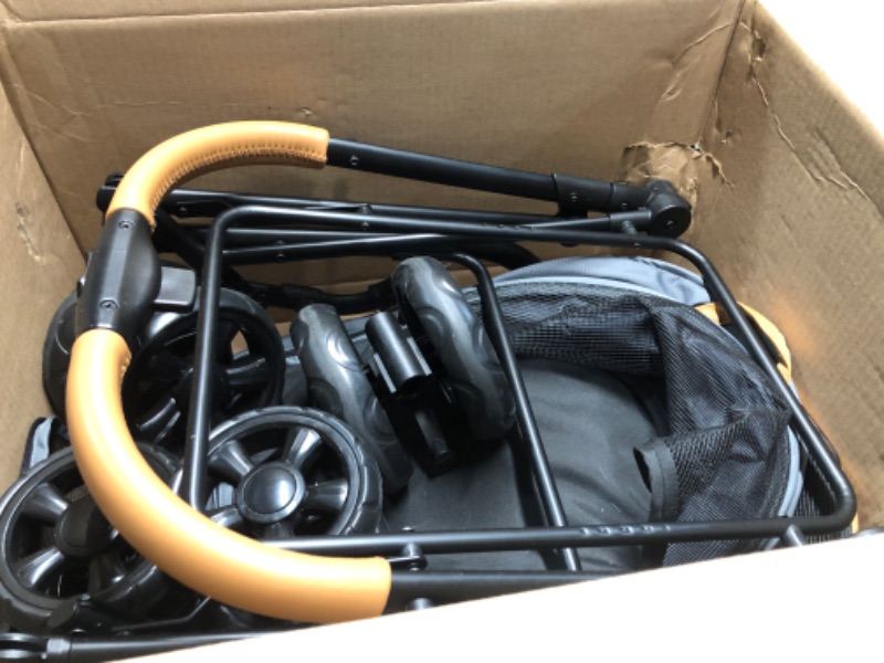 Photo 1 of ***FINAL SALE/MISSING WHEEL/PARTS ONLY ITEM*** Double Pet Stroller with Detachable Carriers - Ideal for 2 Dogs or Cats - Compact & Convenient Design - Easy Assembly Double Dog Stroller - Graphite Gray