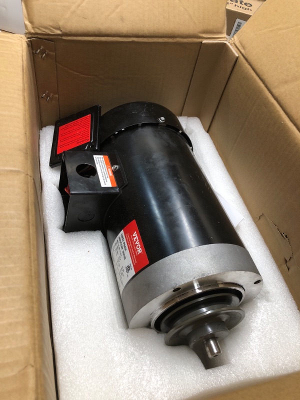 Photo 1 of **SEE NOTES** VEVOR 2HP Electric Motor 3450 RPM, AC 230V/460V, 56C Frame, Air Compressor Motor 3-Phase, 5/8" Keyed Shaft, CW/CCW Rotation for Agricultural Machinery and General Equipment