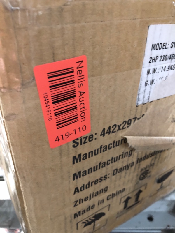 Photo 1 of **SEE NOTES** VEVOR 2HP Electric Motor 3450 RPM, AC 230V/460V, 56C Frame, Air Compressor Motor 3-Phase, 5/8" Keyed Shaft, CW/CCW Rotation for Agricultural Machinery and General Equipment