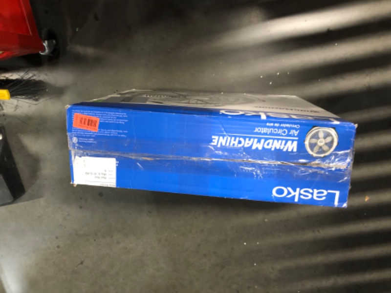 Photo 1 of ***FOR PARTS ONLY - DOESN'T WORK - SEE COMMENTS***
Lasko Wind Machine Air Circulator Floor Fan, 3 Speeds, Pivoting Head for Large Spaces, 20", 3300, White
