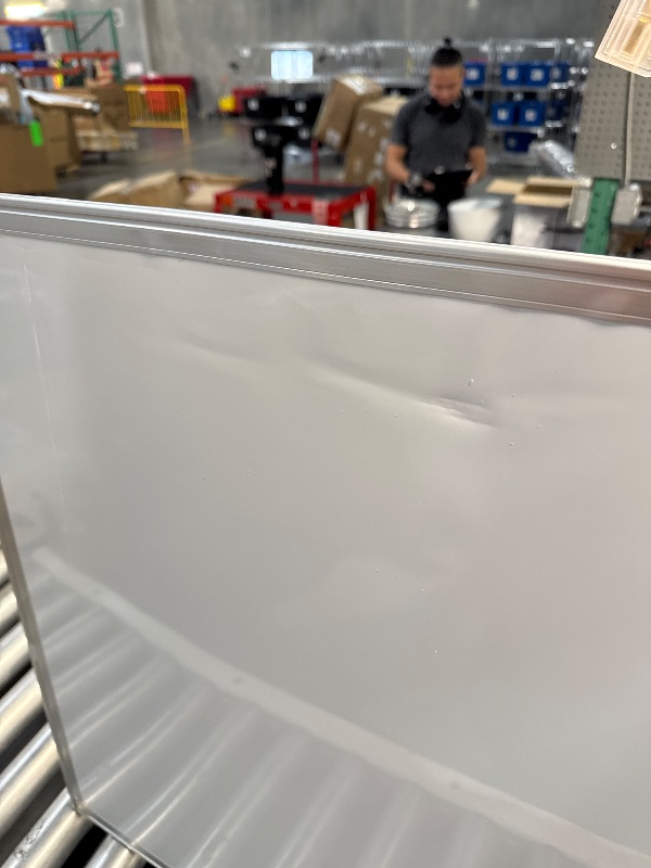 Photo 1 of **BENT** (DAMAGED) MISSING PIECES*Magnetic Whiteboard and Cork Board Combination Board 24 x 18