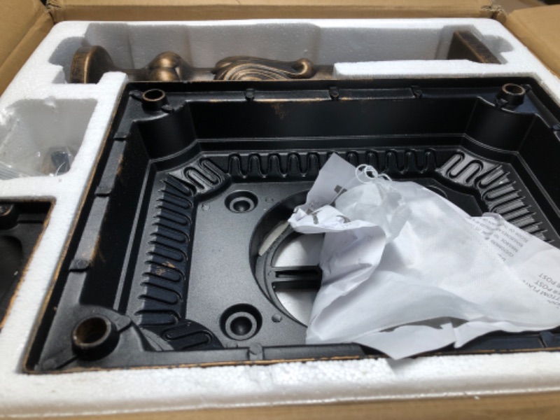 Photo 1 of ZOTORUN Mailbox Rustproof Cast Aluminum Locking Security Post Mount Mail Box, Large, Bronze