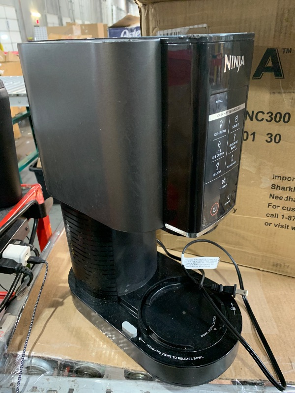 Photo 1 of (major damage)(sold for parts only) CREAMi',' Ice Cream Maker',' 7 One-Touch Programs - NC301